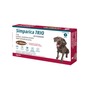 SIMPARICA TRIO CAJA X 1 TAB (40-60KG) CAFE