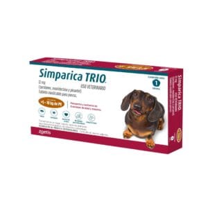SIMPARICA TRIO CAJA X 1 TAB (5-10KG) MARRON